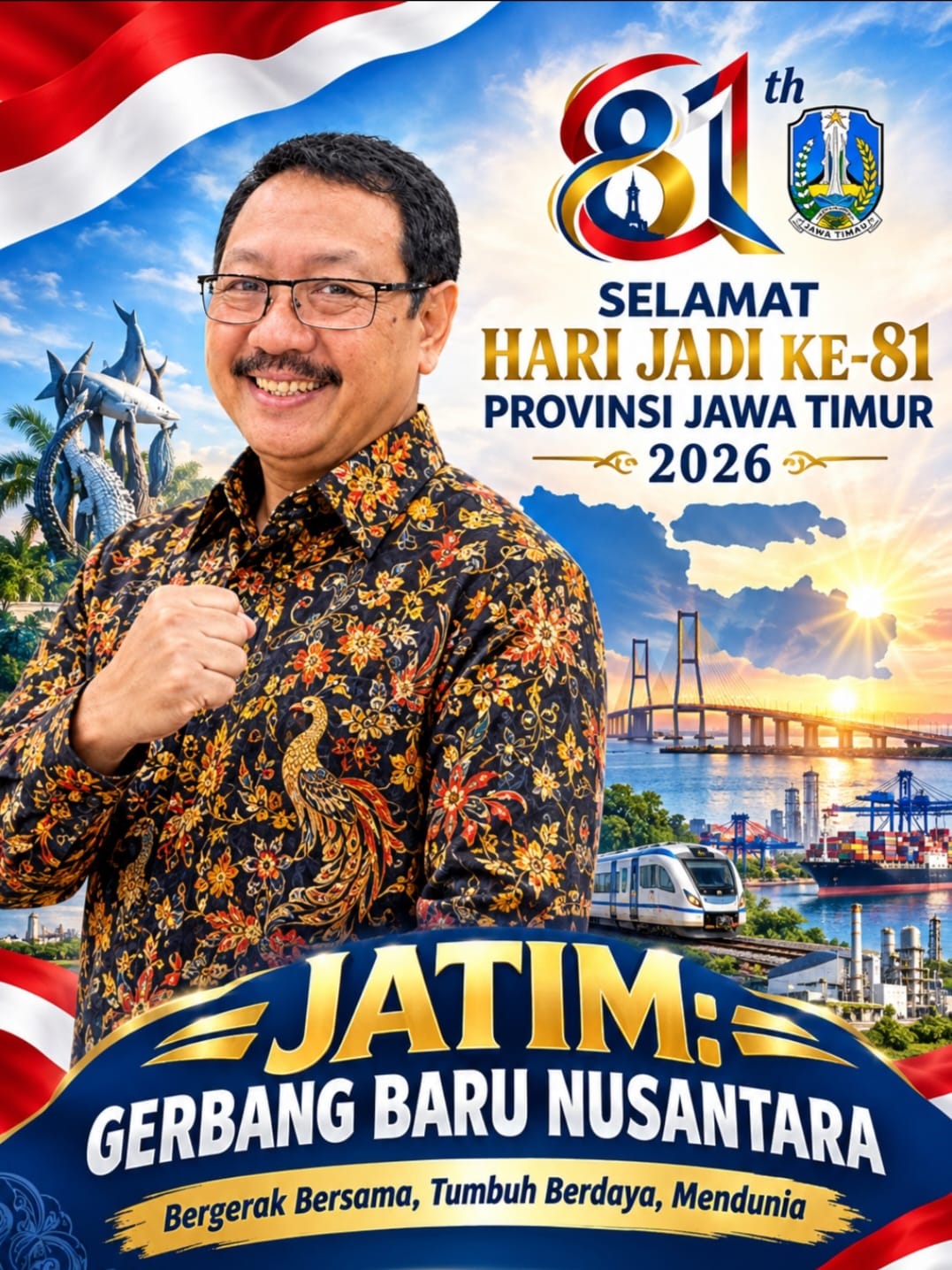 jawa Timur 81 Tahun Jangan Hanya Bangga Berprestasi Tetapi Beranilah Membenahi Diri.