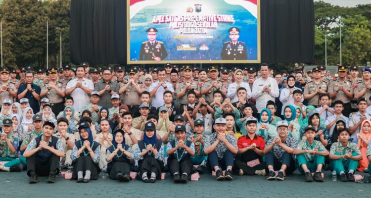 SMA GEMA 45 Surabaya Hadiri Undangan Apel Satgas Pre-Emptive Strike di Mapolda Jatim